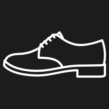 Anahat simgesini koyu arka planda kadın ayakkabı