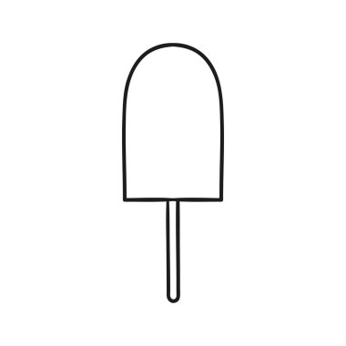 Bir buz lolly çizilmiş ana hatlarıyla simgesi