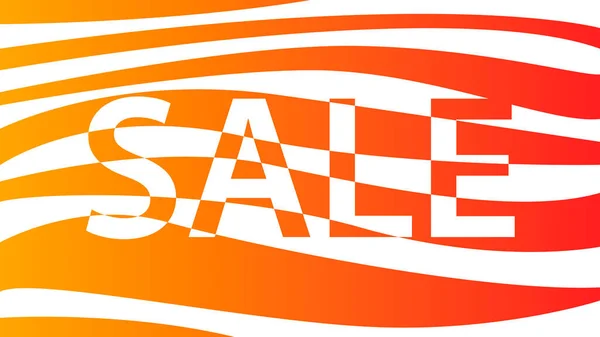 Signo colorido de la venta del vector, bandera para un anuncio de la tienda o para una tienda en línea — Vector de stock