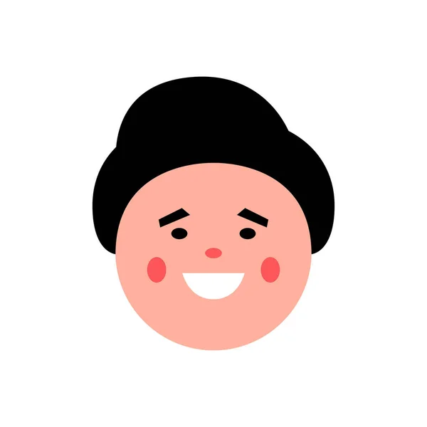 Vektorová Barevná Ilustrace Mladého Usmívajícího Muže Klobouku Portrét Hezkého Veselého — Stockový vektor