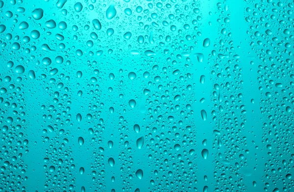 Close-up of water drops on glass . Abstract background texture. — Stock Photo, Image