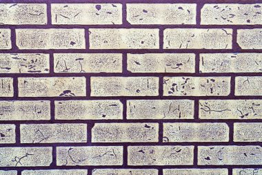 Tuğla duvar dokusunun arka planı. Resmi kapat.