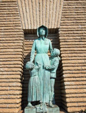 Kadınlar ve çocuklar, Voortrekker anıt, Güney Afrika acı anmak için bir heykeli.