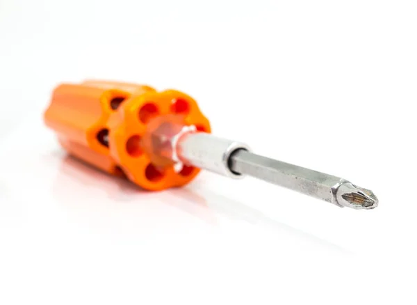 Combination Screwdriver Isolated White — Stock Photo, Image