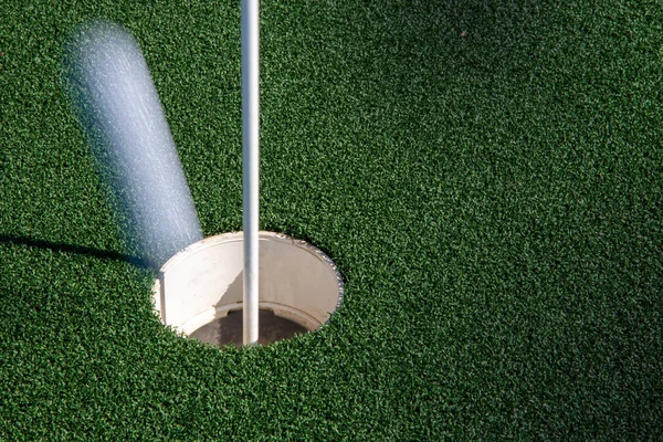 Motion Blur Hole One Golf — Stock Photo, Image