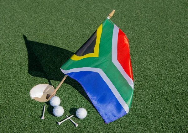 South African Golf Theme Photographed Green Golf Course — Stock Photo, Image