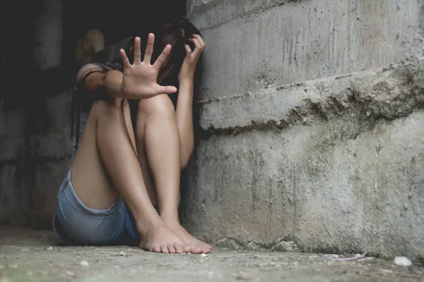 Stop Geweld Tegen Seksueel Misbruik Van Vrouwen Mensenhandel Het Stoppen — Stockfoto