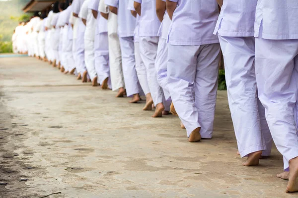 Meditasyon, yürüyüş gençlik grubu zihinsel eğitim.