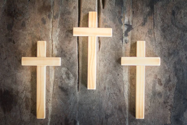 Background Image Three Crosses Easter Sunday Concept — Stock Photo, Image