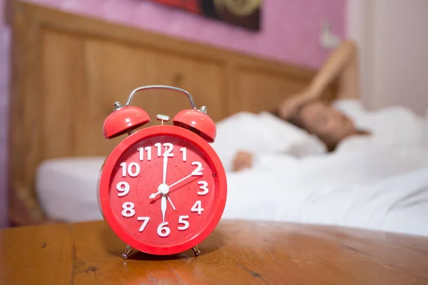 Junge Frauen Schlafen Schlafzimmer Hause Schlafstörungen Sorgen Und Stress — Stockfoto
