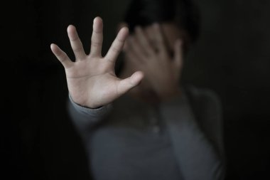 Çocuk şiddet ve ticaretini durdurmak. Dur şiddet karşı çocuk, Çocuk esaret açı görüntüde bulanıklık, insan hakları günü kavramı.