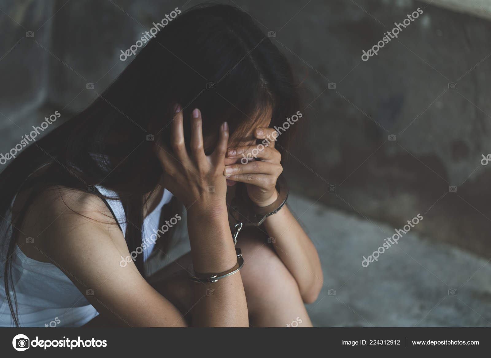 Slave Girl Handcuffed Kept Women Violence Abused Concept Imprisonment Human Stock Photo by ©Tinnakorn 224312912