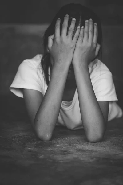 Violenza Contro Donne Bambini Violenza Domestica Contro Stop Alla Violenza — Foto Stock