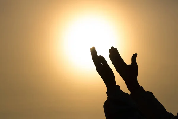 Daha Iyi Bir Yaşam Için Tanrı Kadın Dua Isteyen Için — Stok fotoğraf