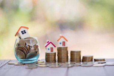 Para, para ve ev, ipotek kavramı yığında Mini evi, 