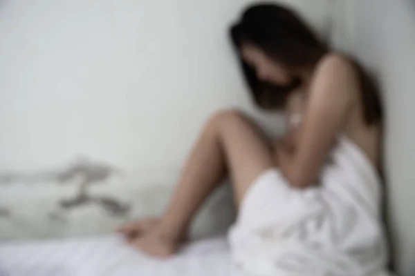Dejar de acosar sexual foto borrosa. Detener el acoso sexual y viol —  Fotos de Stock