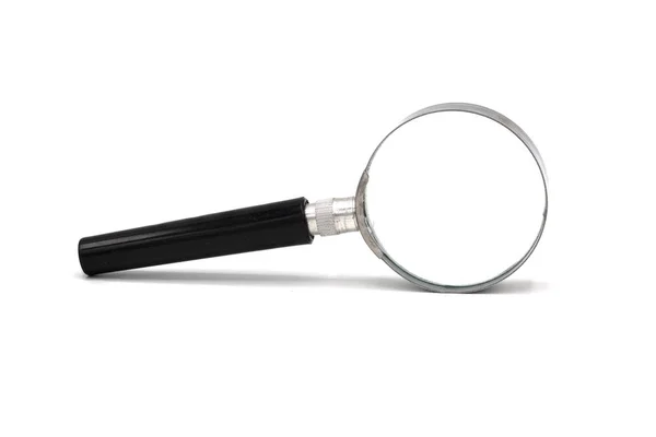 Magnifying glass with isolated on white background. — Stock Photo, Image