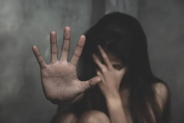 Stop sexual harassment and violence against women, rape and sexu — Stock Photo, Image