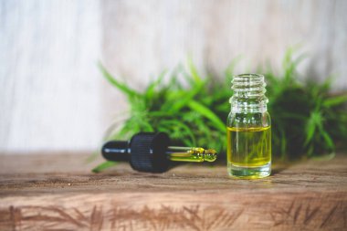 cannabis CBD oil hemp products, cannabis oil extracts in jars,   clipart