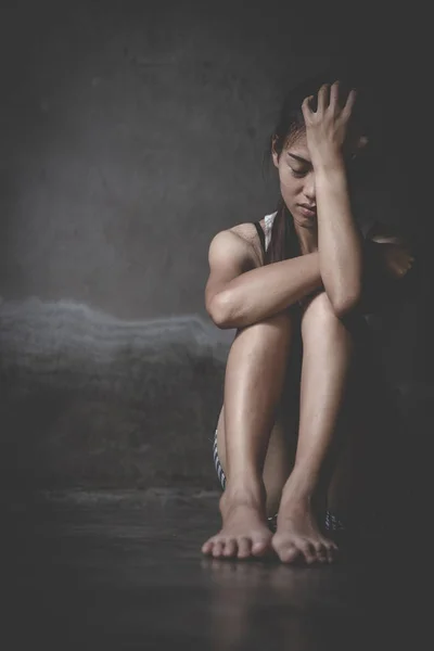 Stoppa våld mot och sexuella övergrepp kvinnor, våld i hemmet — Stockfoto