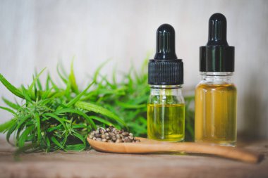 CBD yağı kenevir ürünleri, bir içinde özü yağı ile tıbbi esrar 