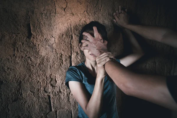 폭력과 학대의 피해자 성희롱과 — 스톡 사진