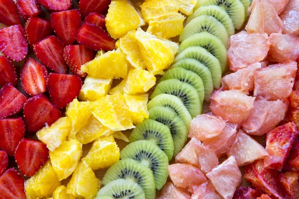 Fundo Frutas Coloridas Frescas — Fotografia de Stock