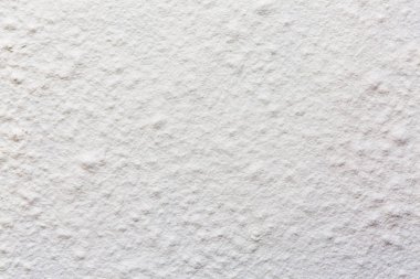 Un yüzey. Bir yığın un, üstten görünüm. 