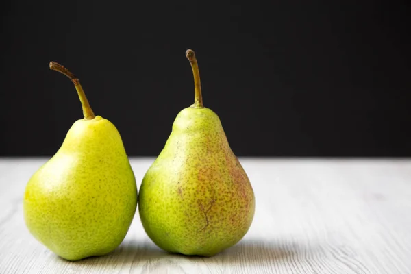 Lekkere Verse Peren Zijaanzicht Close Biologische Groenten Kopiëren Van Ruimte — Stockfoto