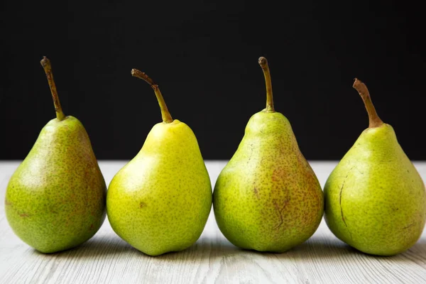 Fresh Tasty Pears Side View Closeup Organic Fruits — Stock Photo, Image