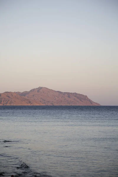 Zicht Tiraneiland Rode Zee Sharm Sheikh Sinaï Egypte — Stockfoto