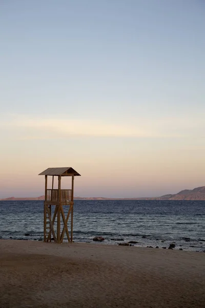 Estação Salva Vidas Praia Sharm Sheikh Sinai Egito — Fotografia de Stock