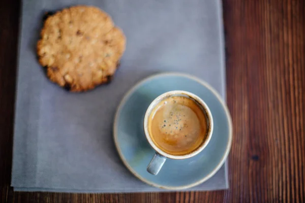 Taza de café y galletas. — Foto de Stock