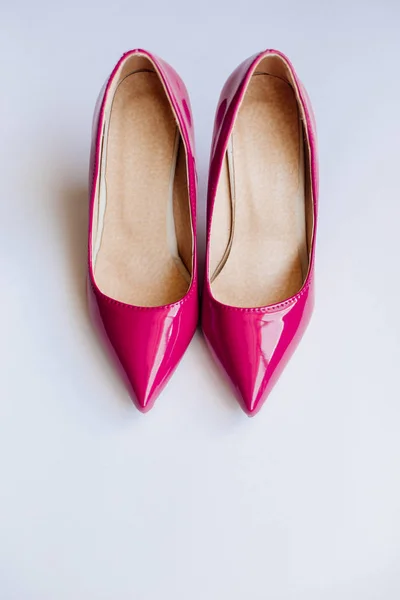 ピンクの靴、化粧品、アクセサリー. — ストック写真