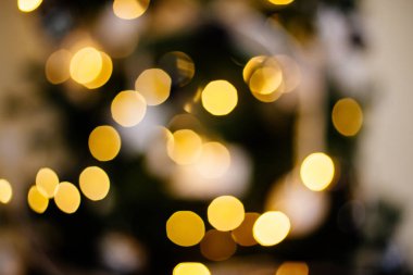 Yeni yılın Bokeh ışıkları.