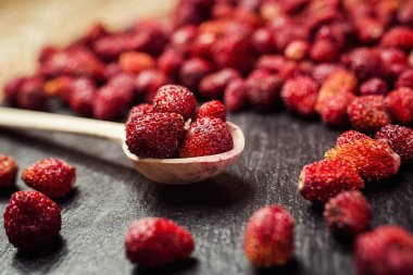 Taze toplanmış çileklerin geçmişi