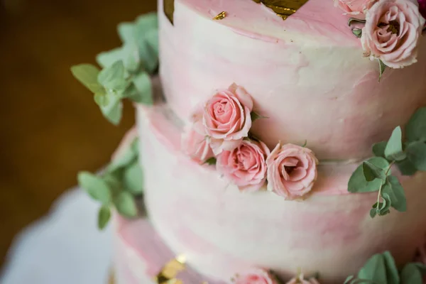 wedding festive multi-storey cake in white tone