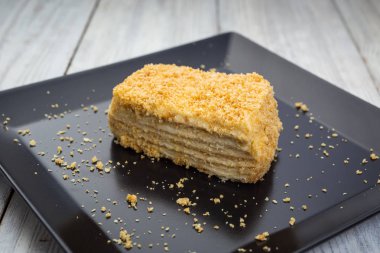 Çikolata pasta plaka üzerinde