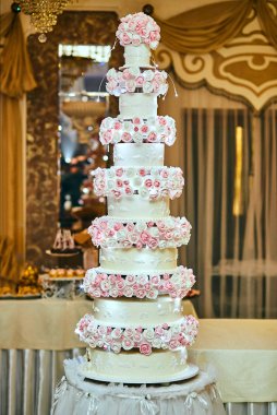 Güzel beyaz ses tonuyla festival çok katlı pasta düğün