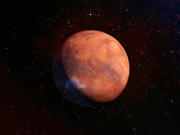 Планета Марс Космосе — стоковое фото