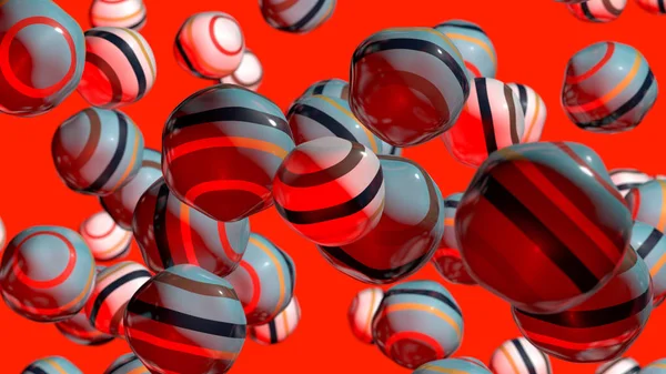 Renkli arka plan üzerinde çizgili parçacıklar