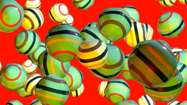 Renkli arka plan üzerinde çizgili parçacıklar