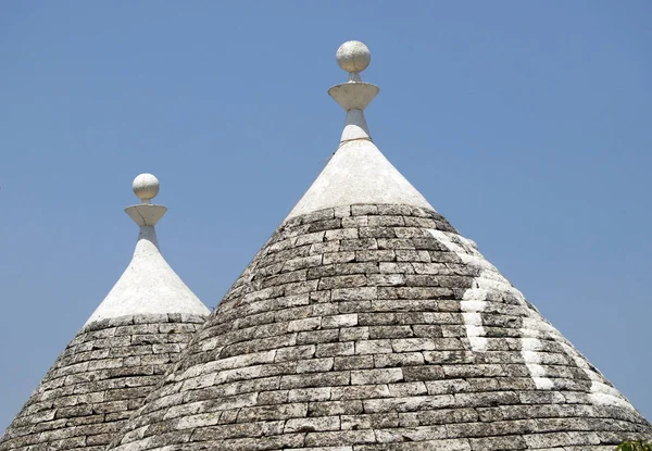 Trulli Alberobello Dorp Rione Monti Provincie Bari Puglia Italië Europa — Stockfoto