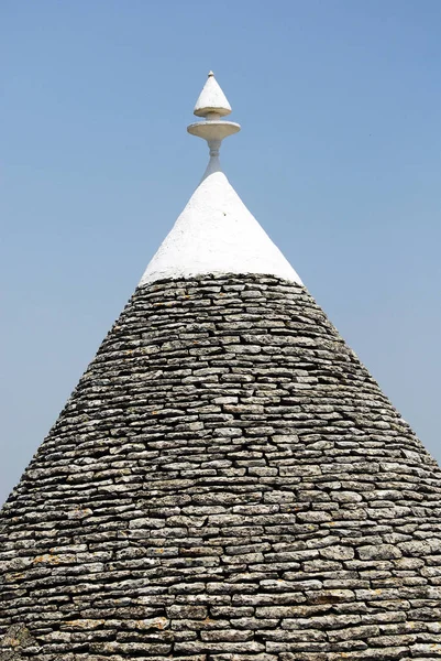 Details Voor Trulli Alberobello Dorp Rione Monti Provincie Bari Puglia — Stockfoto