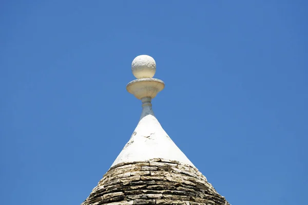 Detalhes Trulli Aldeia Alberobello Rione Monti Província Bari Puglia Itália — Fotografia de Stock