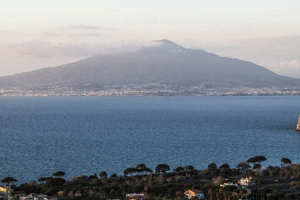 Kust Van Amalfi Italië Campania Sorrento Landschap Uitzicht Vanaf Kust — Stockfoto