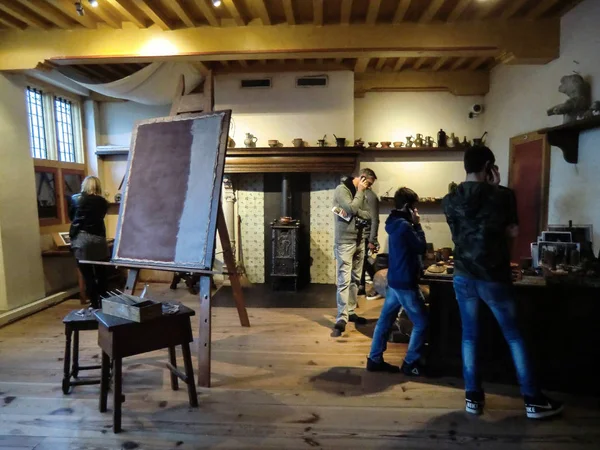 Rembrandt, Rembrandt huis, artis boya, Amsterdam, Hollanda, Hollanda, Europe için kullanılacağı oda eski ev