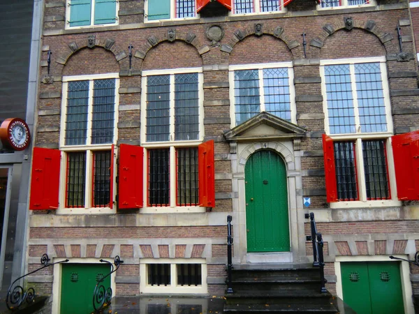 Rembrandt Corner Adiacent Rembrandt Museum Amsterdam Países Bajos Holanda Europa — Foto de Stock