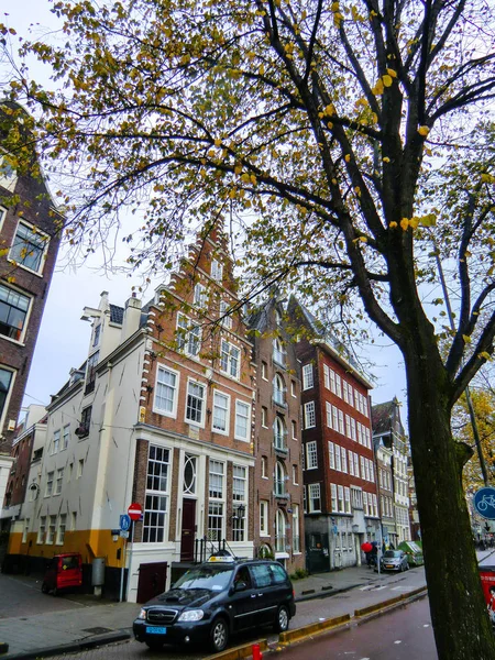 Dutch Houses Canal Amsterdam Netherlands Holland Europe — Stock Photo, Image