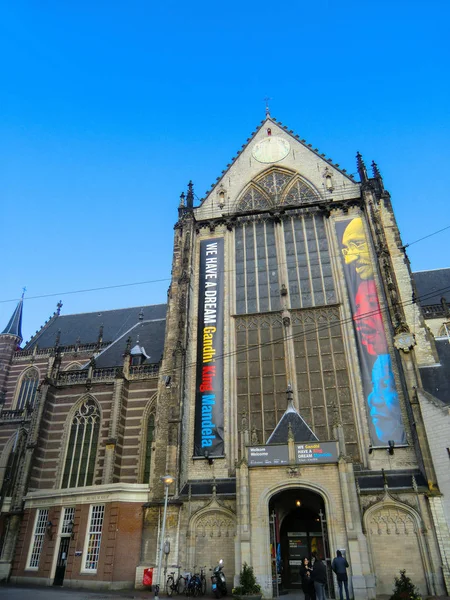 Kościół Nieuwe Kerk Amsterdam Holandia Holandia Europa — Zdjęcie stockowe